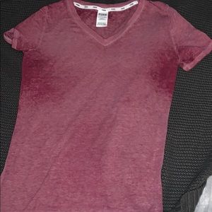 PINK v neck T-shirt, never worn